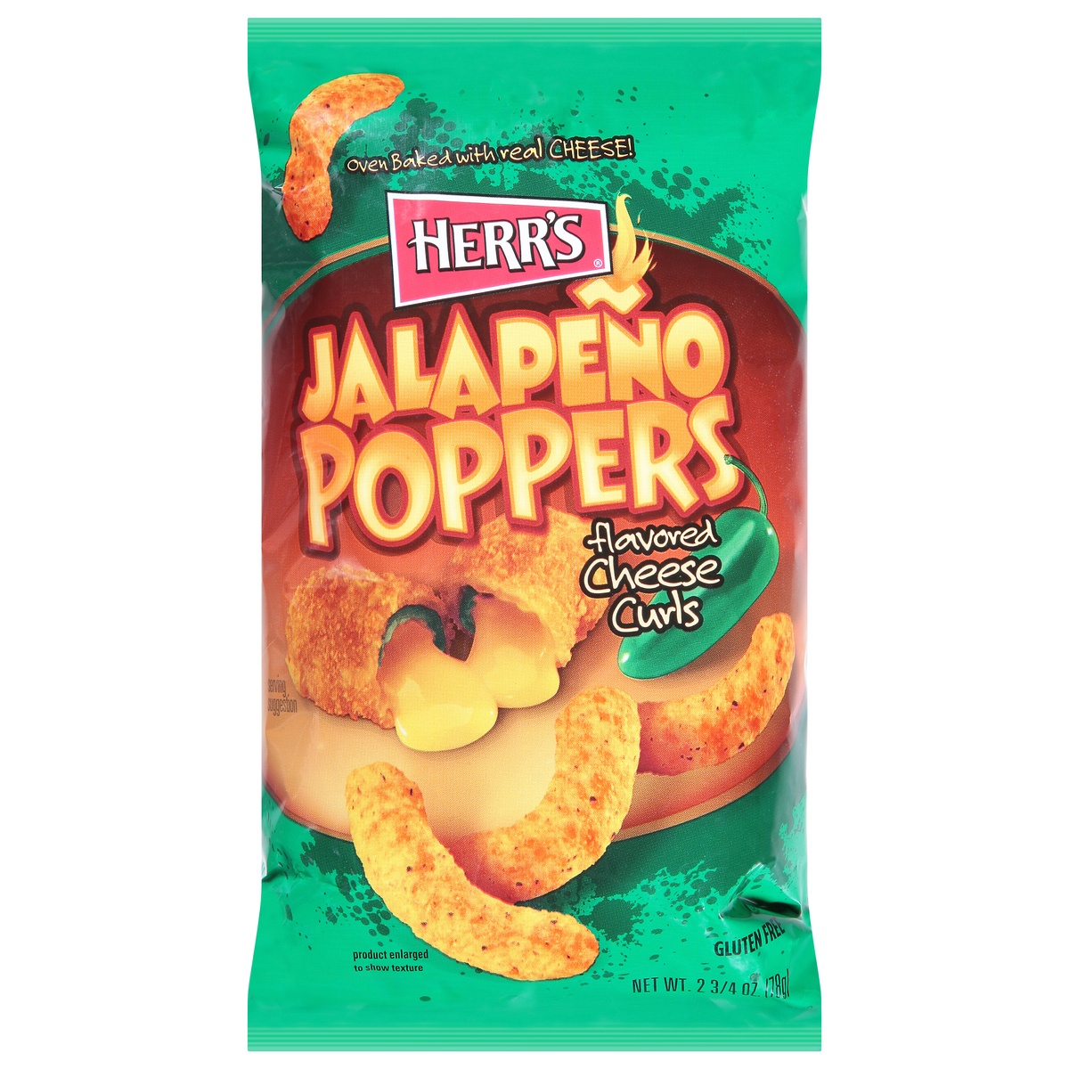 Herr's Jalapeno Poppers Cheese Curls 2.75 oz 2.75 oz Shipt