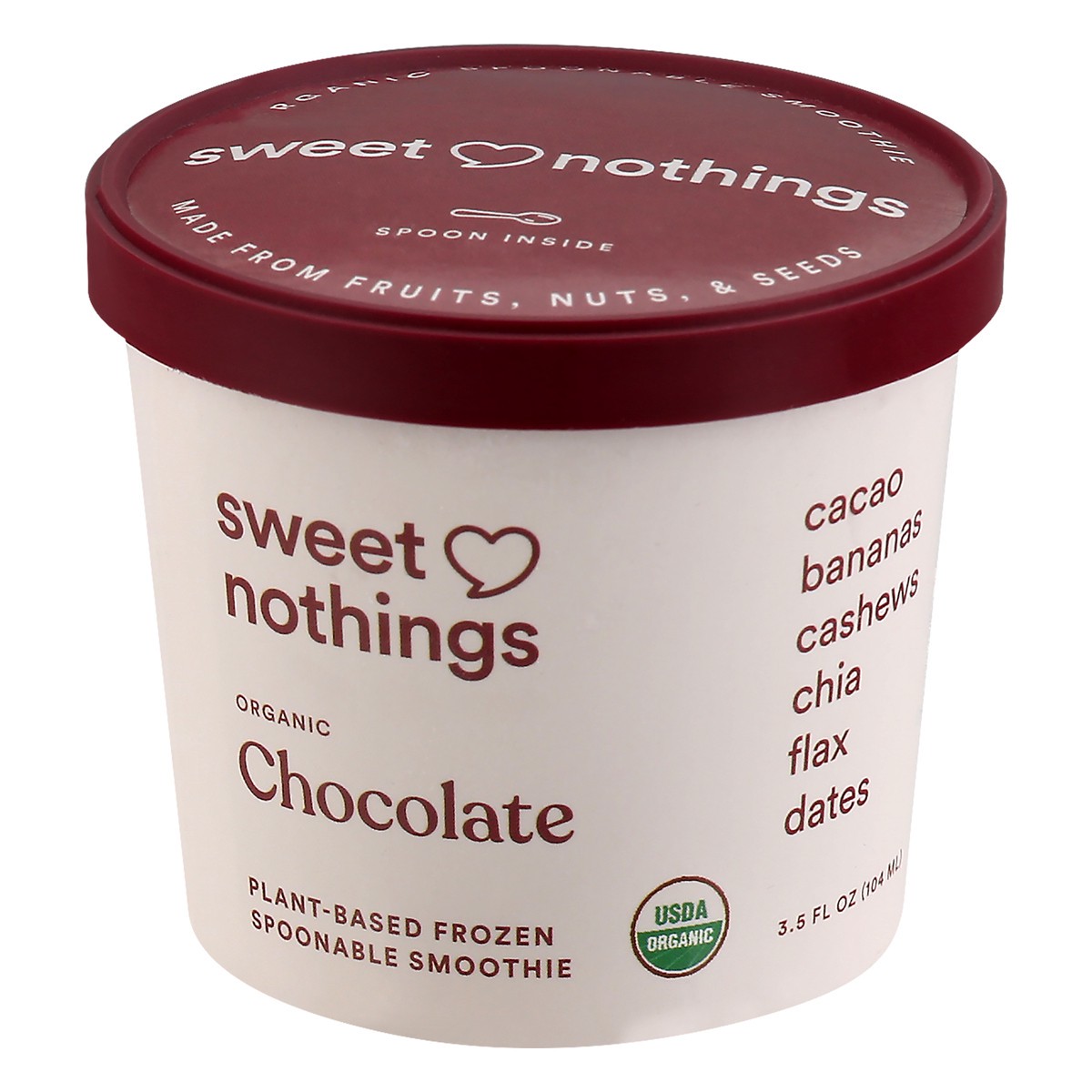 slide 5 of 9, Sweet Nothings Plant Based Spoonable Chocolate Smoothie Frozen Snack, 3.5 fl oz