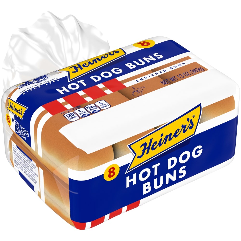 slide 1 of 1, Heiner's Hot Dog Buns, 11 oz