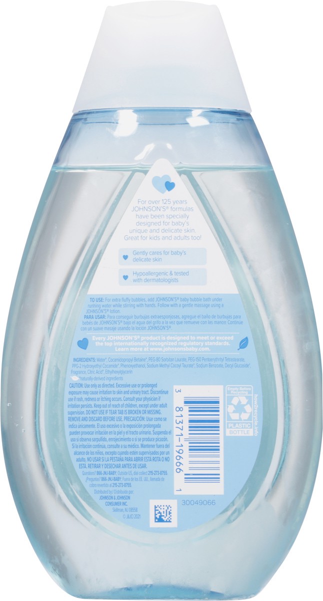 slide 3 of 9, Johnson's Baby Bubble Bath 13.6 fl oz, 13.60 fl oz