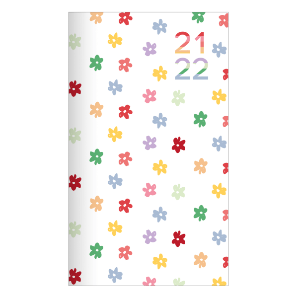 slide 1 of 3, Office Depot Brand Fashion Monthly Academic Planner, 3-1/2'' X 6'', Happy Hippie, July 2021 To June 2022, Dx200580-009, 1 ct