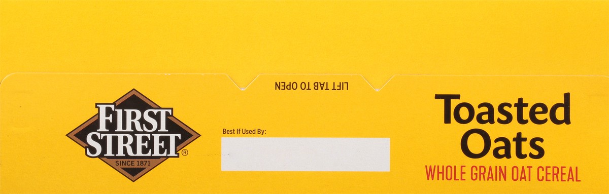 slide 7 of 13, First Street Cereal Whole Grain Toasted Oats, 21 oz