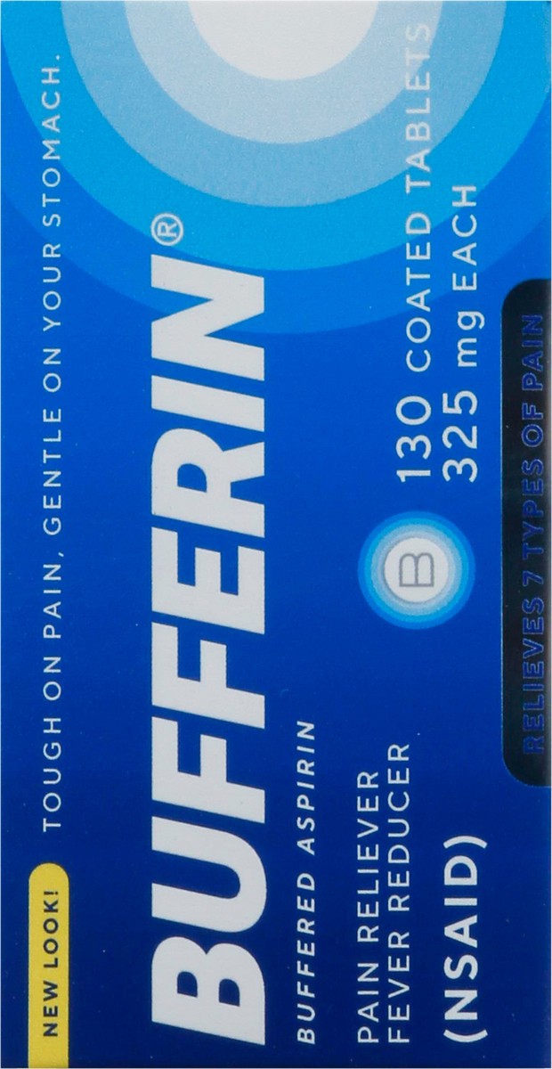 slide 12 of 13, Bufferin Aspirin Coated Tablets 325mg, 130 ct