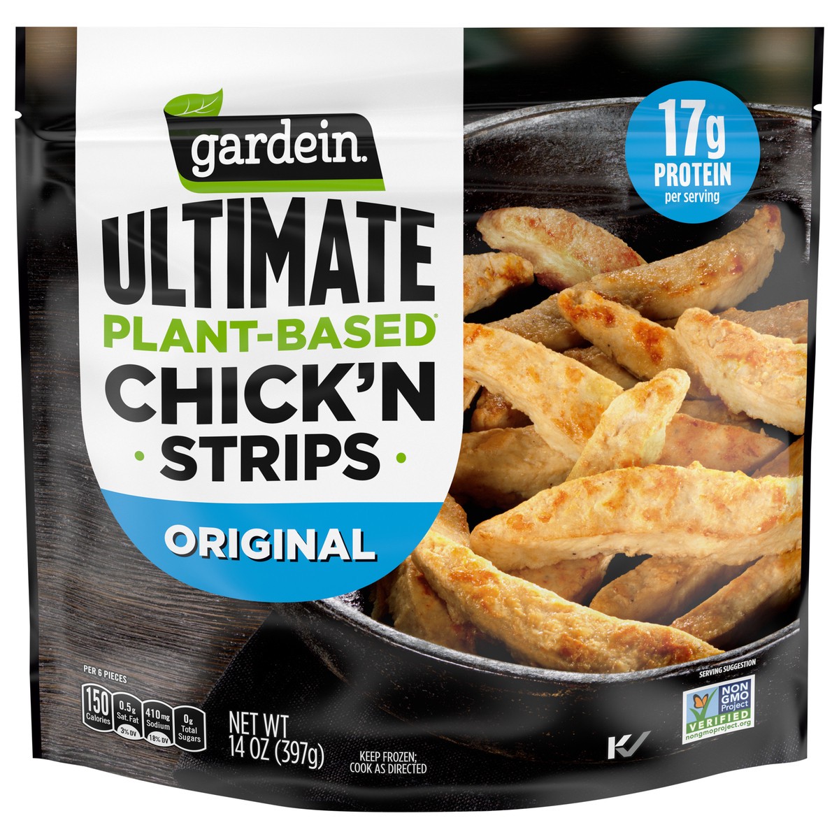 slide 1 of 2, Gardein Ultimate Plant-Based Chick'n Strips, 14 oz., 14 oz