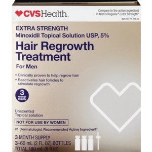 slide 1 of 1, CVS Health Extra Strength Hair Regrowth Treatment For Men, 6 oz