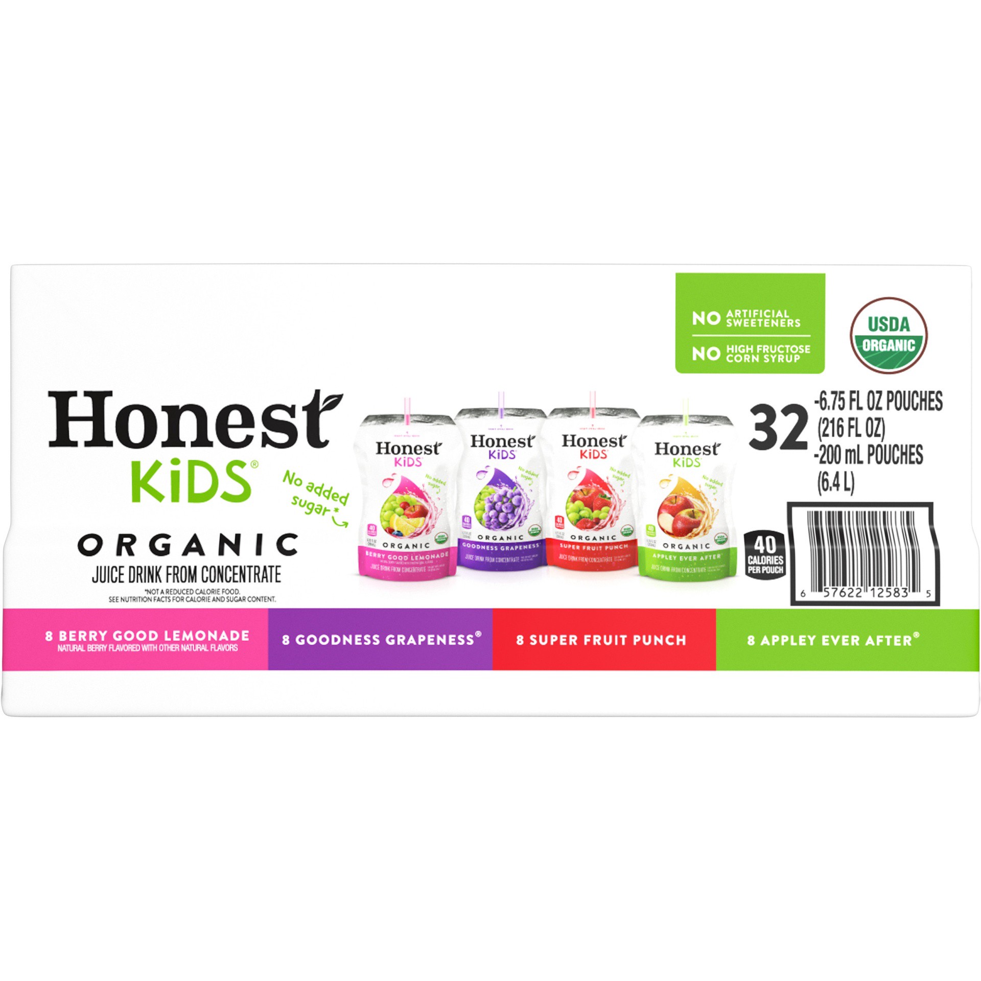 slide 5 of 12, Honest Kids 32 Pack Organic Assorted Juice Drink 32 ea, 32 ct