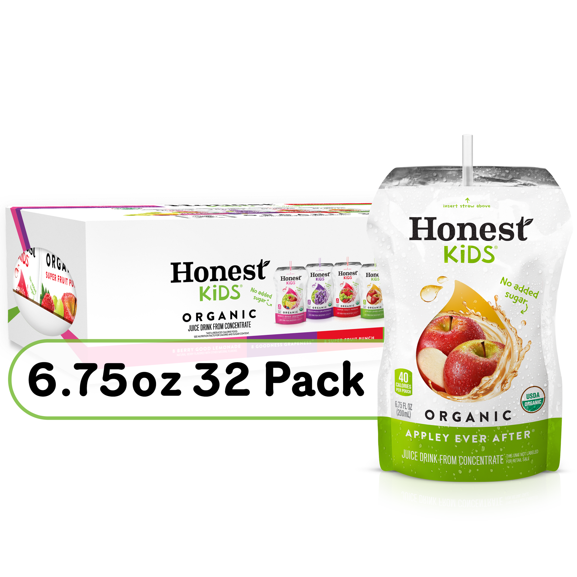 slide 1 of 12, Honest Kids 32 Pack Organic Assorted Juice Drink 32 ea, 32 ct