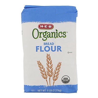 slide 1 of 1, H-E-B Organics Bread Flour, 5 lb