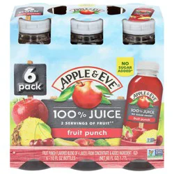 Apple & Eve Fruit Punch 100% Juice - 6 x 10 fl oz Bottles