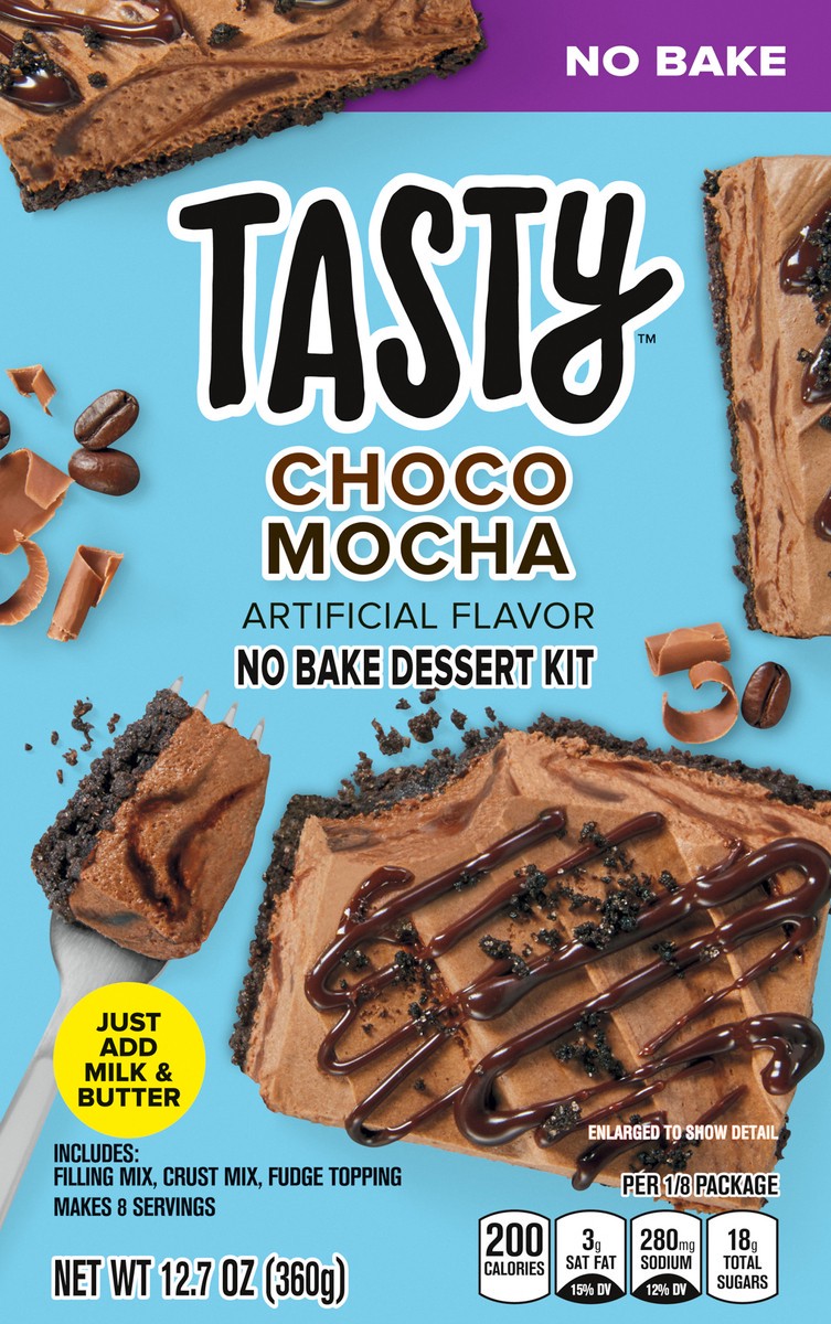 slide 6 of 10, Tasty Choco Mocha No Bake Dessert Kit 12.7 oz. Box, 12.7 oz