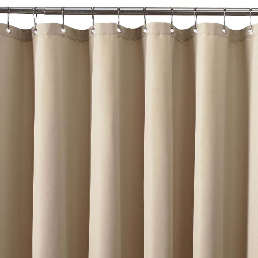 slide 1 of 1, Everyday Living Waterproof Fabric Shower Liner - Beige, 1 ct