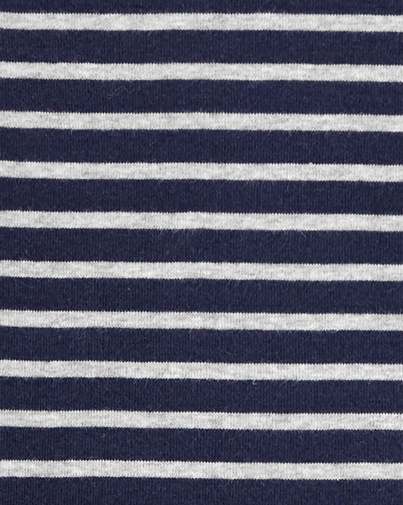 slide 3 of 3, Carter's Carters Kid 2-Piece Striped Snug Fit Cotton Pajamas Navy 5, 2 pc