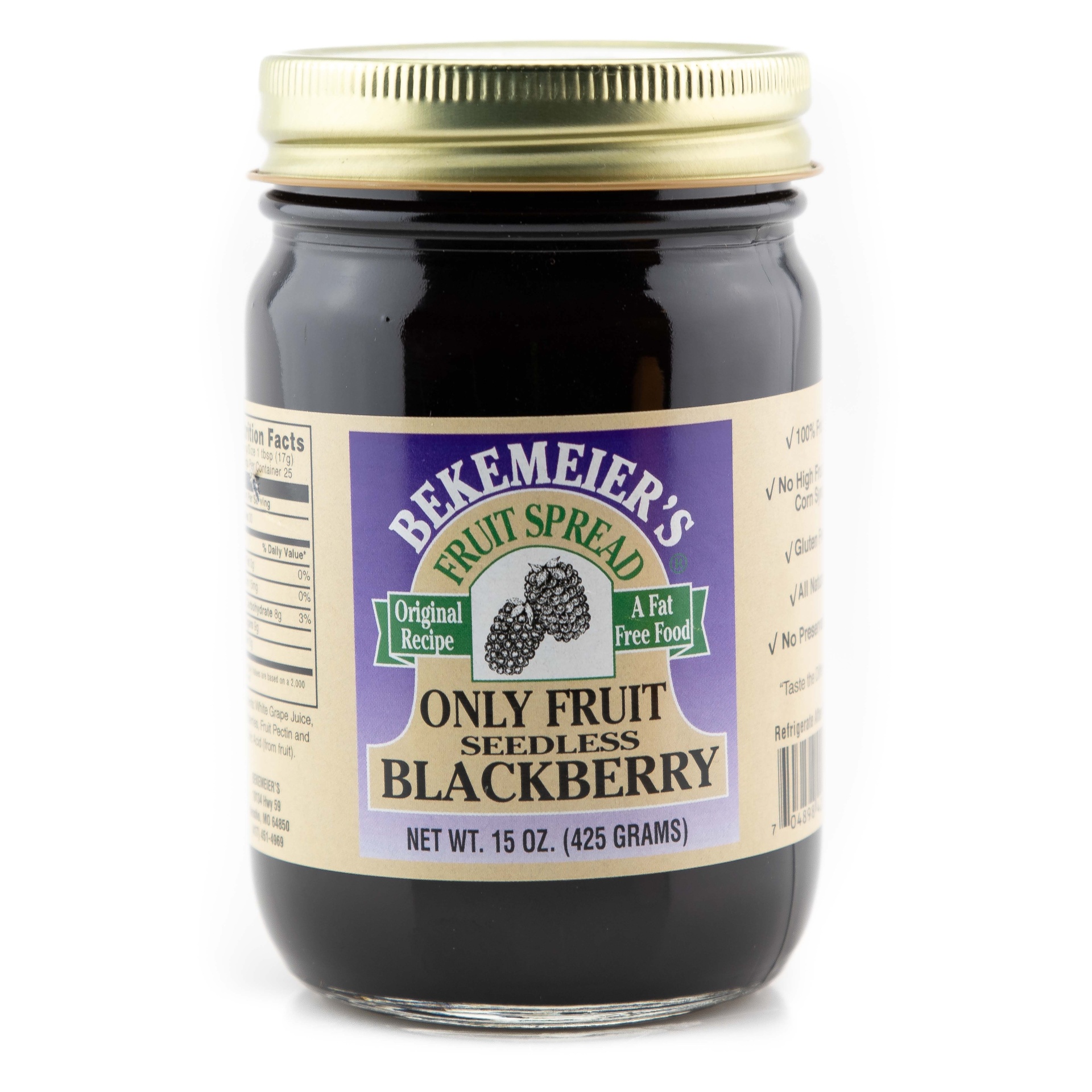 slide 1 of 1, Bekemeier's Blackberry Butter, 15 oz