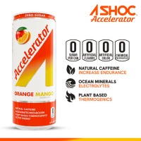 slide 19 of 22, Accelerator A SHOC Accelerator Orange Mango Smart Energy Drink, 12 Fl Oz Can, 12 fl oz