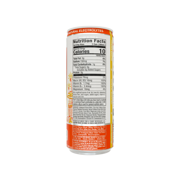 slide 16 of 22, Accelerator A SHOC Accelerator Orange Mango Smart Energy Drink, 12 Fl Oz Can, 12 fl oz