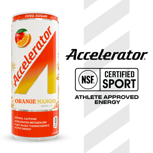 slide 12 of 22, Accelerator A SHOC Accelerator Orange Mango Smart Energy Drink, 12 Fl Oz Can, 12 fl oz