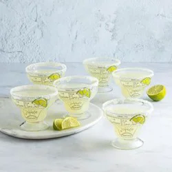 Mud Pie Margarita Recipe Glass Set - 1 pc