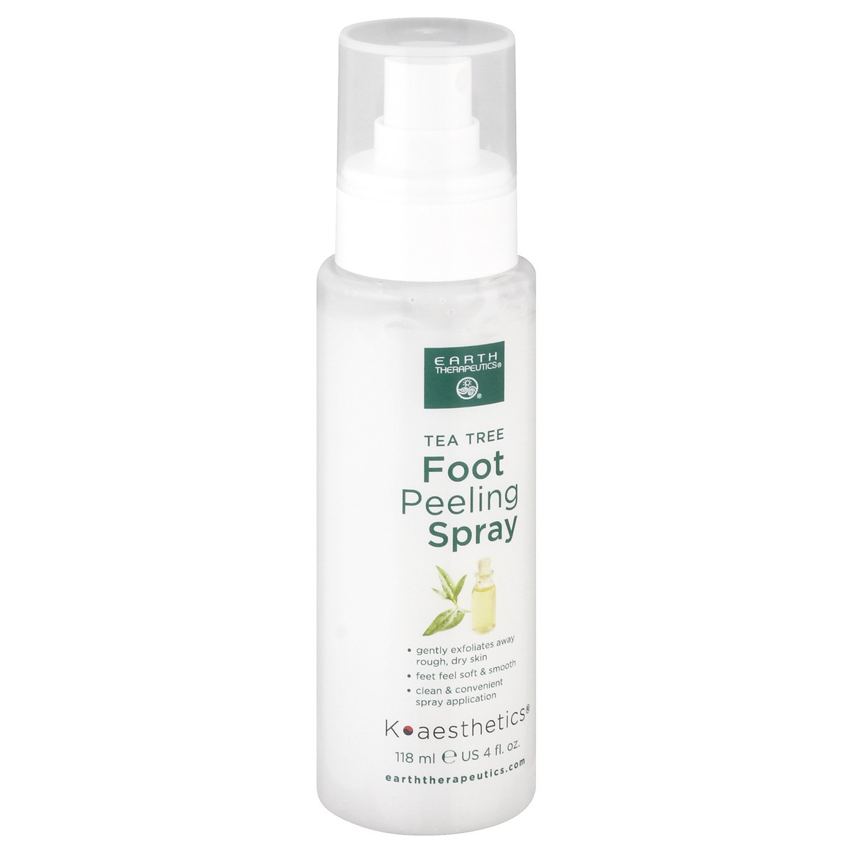 slide 6 of 9, Earth Therapeutics Koaesthetics Tea Tree Foot Peeling Spray 118 ml, 118 ml