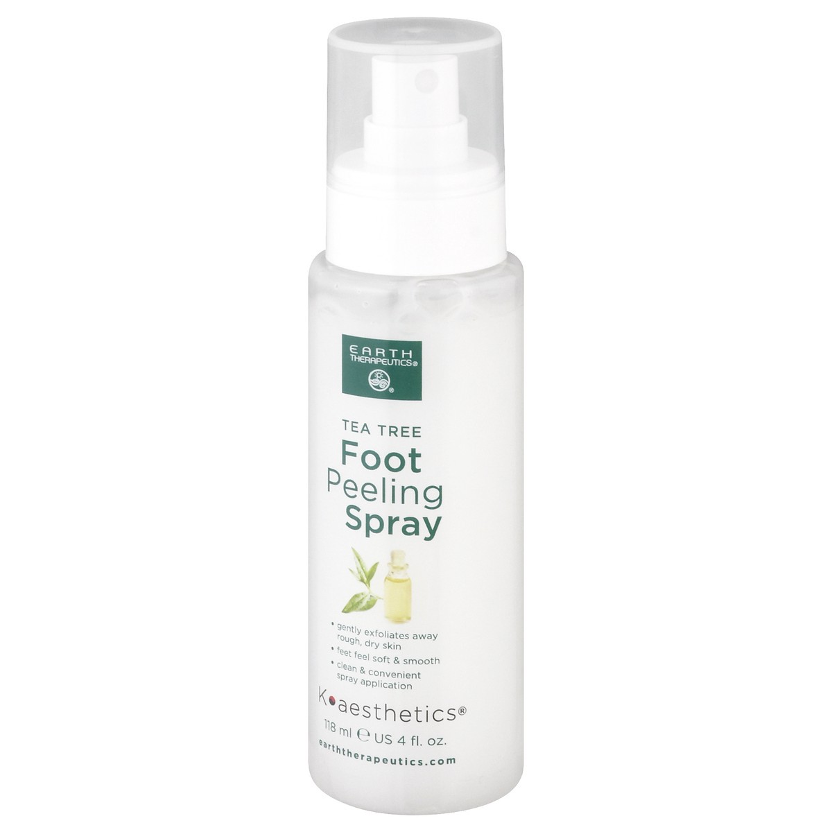 slide 5 of 9, Earth Therapeutics Koaesthetics Tea Tree Foot Peeling Spray 118 ml, 118 ml