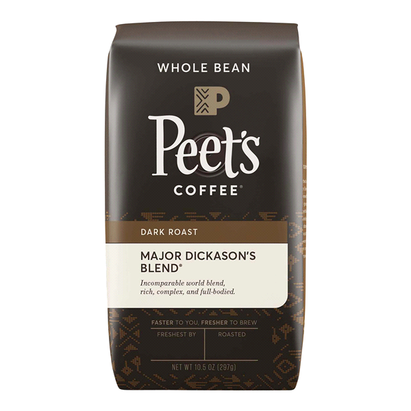 slide 1 of 1, Peet's Major Dickason's Blend Whole Bean Coffee - 12 oz, 12 oz