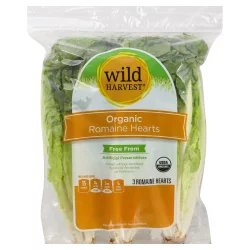 Organic Romaine Hearts Prepackaged - 3 ct