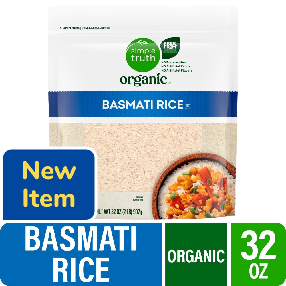 slide 3 of 4, Simple Truth Organic® Basmati Rice, 32 oz