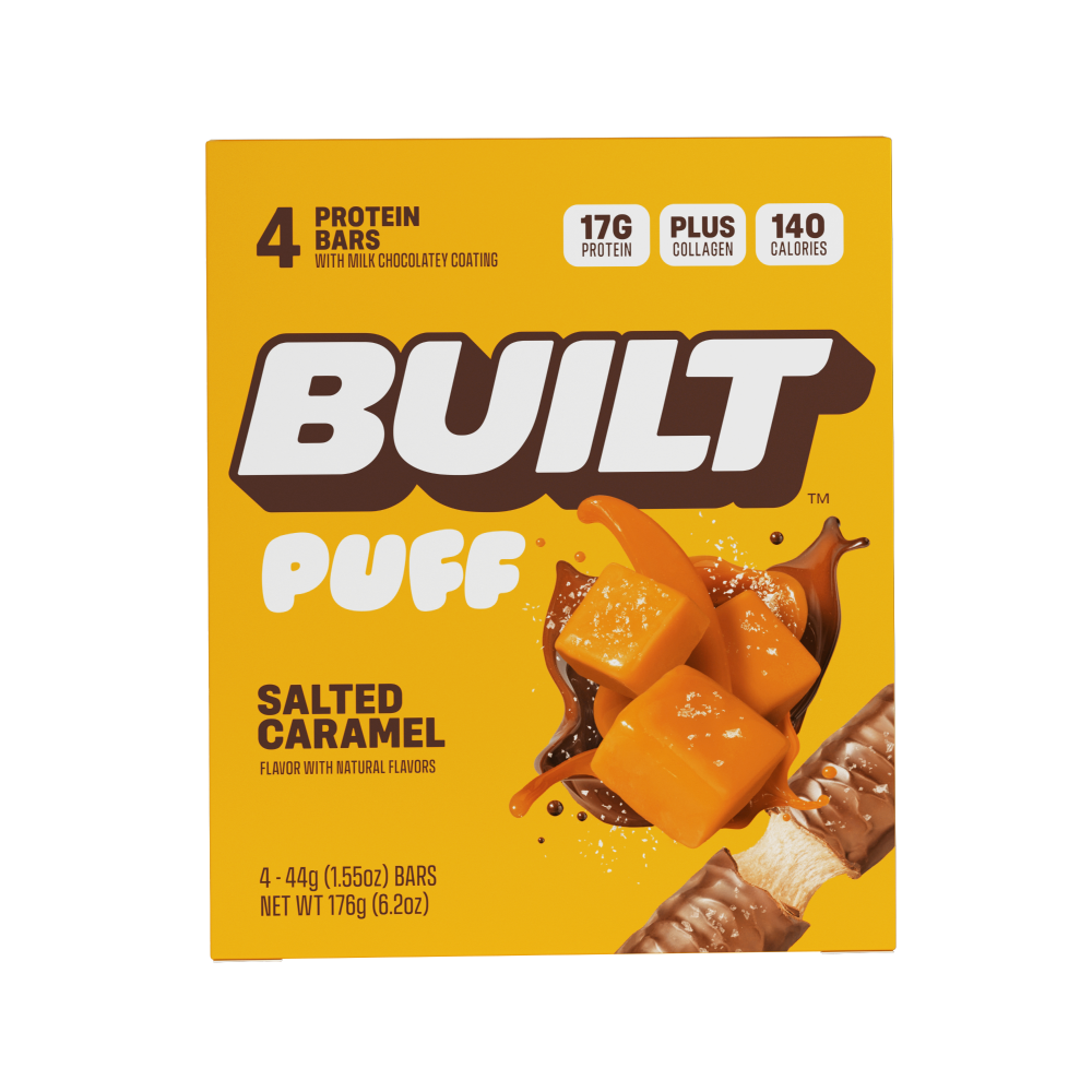slide 2 of 4, Puff Protein Bar, Salted Caramel, 4ct, 4 ct