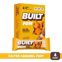 Puff Protein Bar, Salted Caramel, 4ct