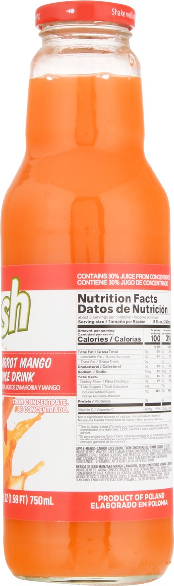 slide 3 of 12, Pocas Splash Carrot Mango, 25 oz