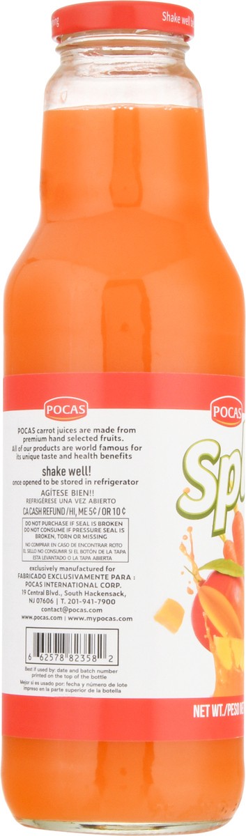 slide 11 of 12, Pocas Splash Carrot Mango, 25 oz