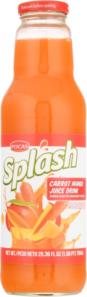 slide 4 of 12, Pocas Splash Carrot Mango, 25 oz