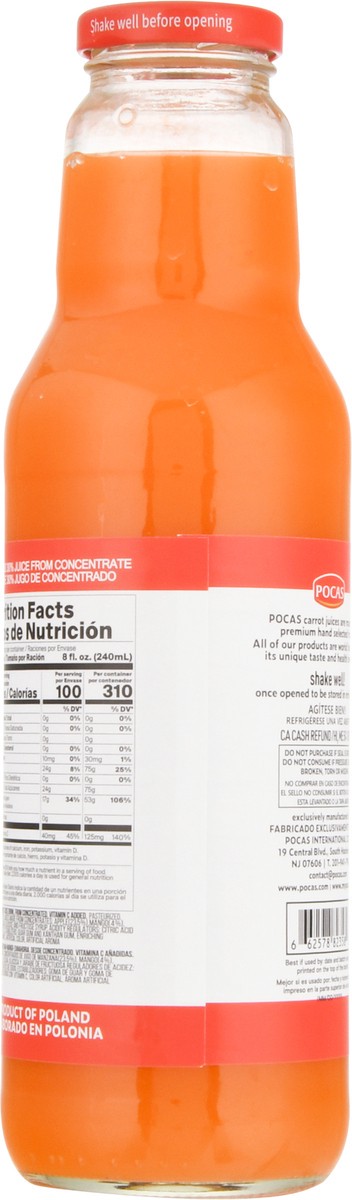 slide 10 of 12, Pocas Splash Carrot Mango, 25 oz