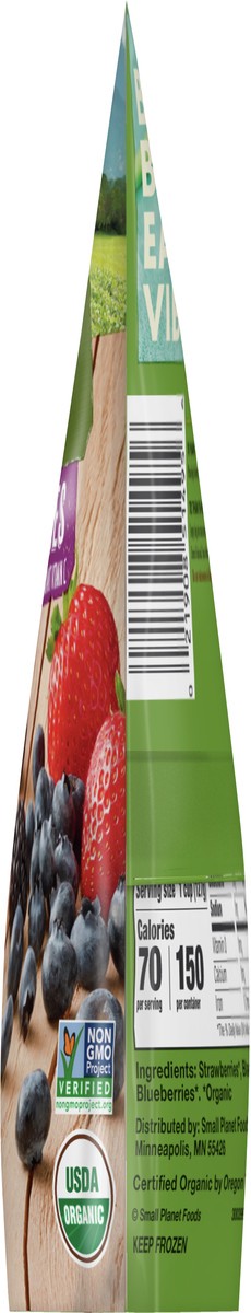 slide 3 of 8, Cascadian Farm Organic Harvest Berries, Antioxidant Blend with Strawberries, Blackberries, and Blueberries, Frozen Fruit, Non-GMO, 10 oz Bag, 10 oz