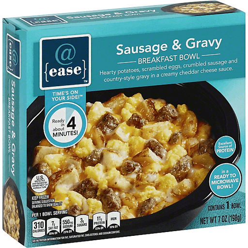 slide 1 of 1, @ease Sausage & Gravy Breakfast Bowl, 7 oz