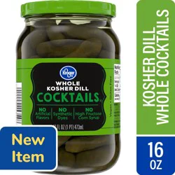 Kroger Whole Cocktail Kosher Dill Pickles
