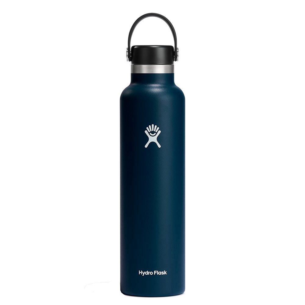 slide 1 of 1, Hydro Flask Standard Mouth Water Bottle with Flex Cap - Indigo, 24 oz