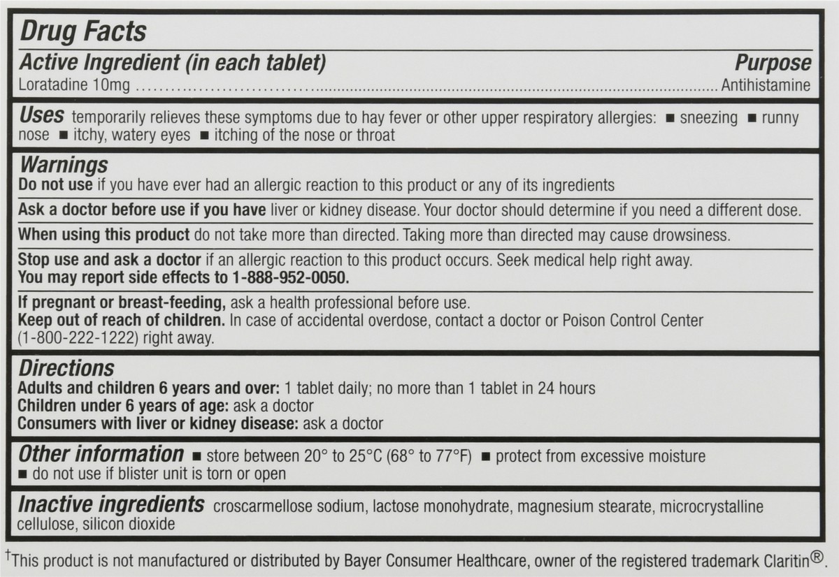 slide 6 of 12, HealthA2Z Tablets 10 mg Non-Drowsy Allergy Relief 5 Tablets 5 ea, 5 ct