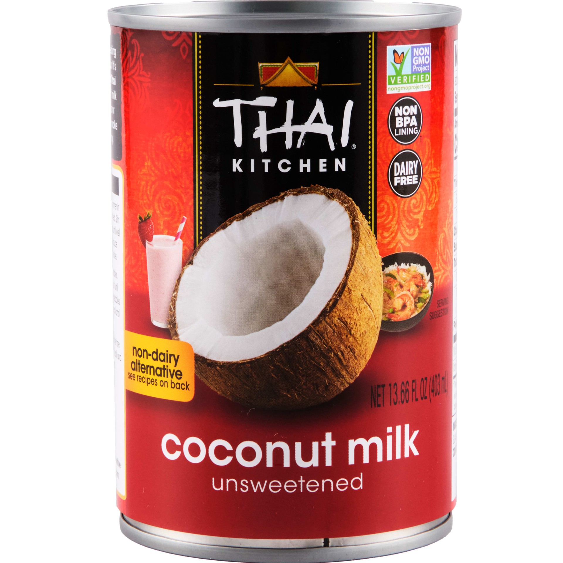 slide 1 of 5, Thai Kitchen Unsweetened Coconut Milk, 13.66 fl oz