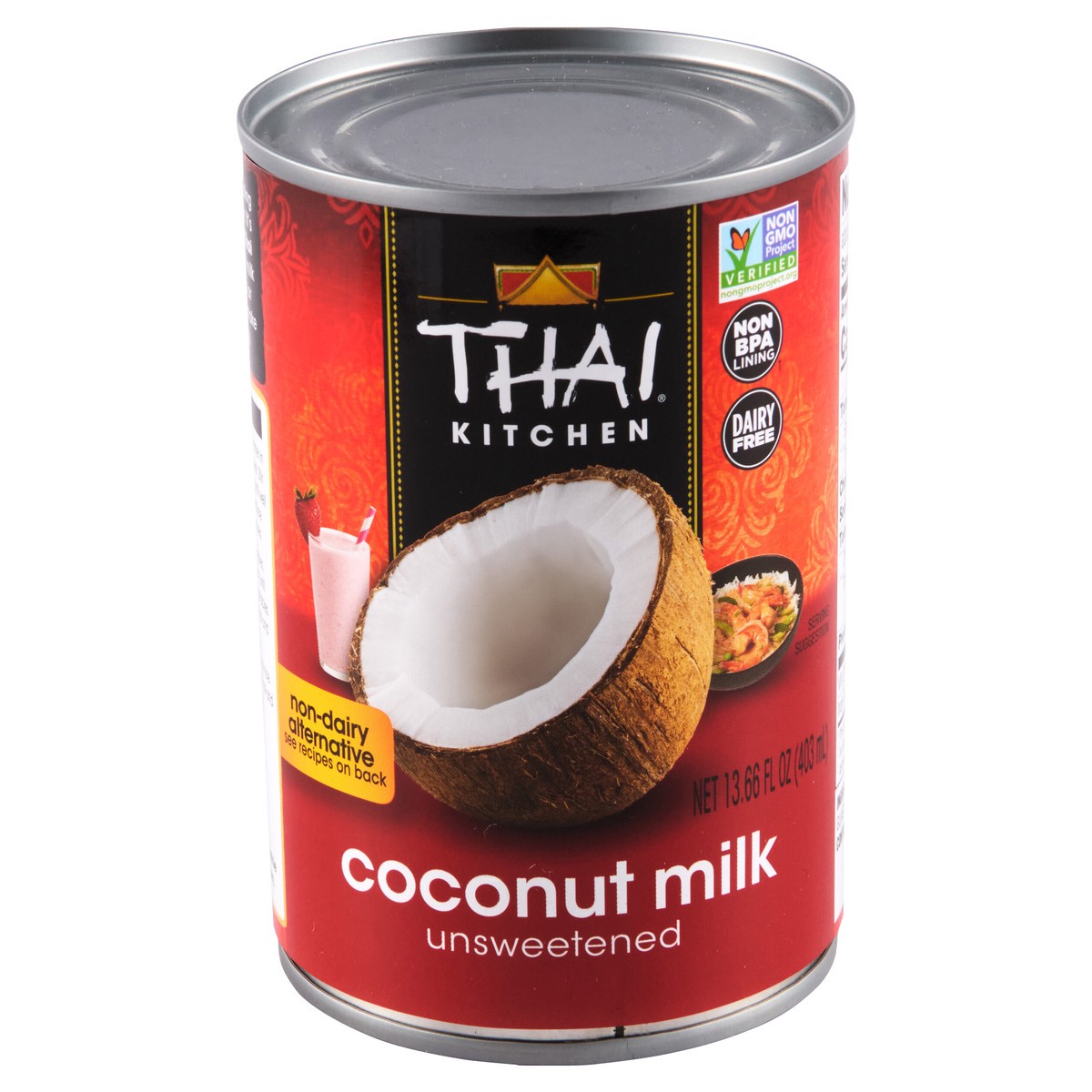 slide 1 of 5, Thai Kitchen Unsweetened Coconut Milk, 13.66 fl oz, 13.66 fl oz
