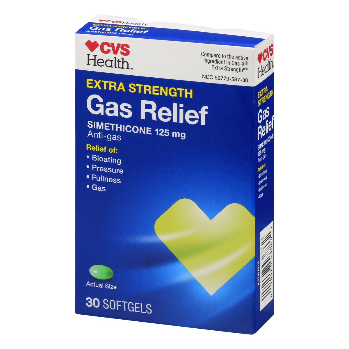 slide 10 of 10, CVS Health Extra Strength Gas Relief Softgels, 30 Ct, 30 ct