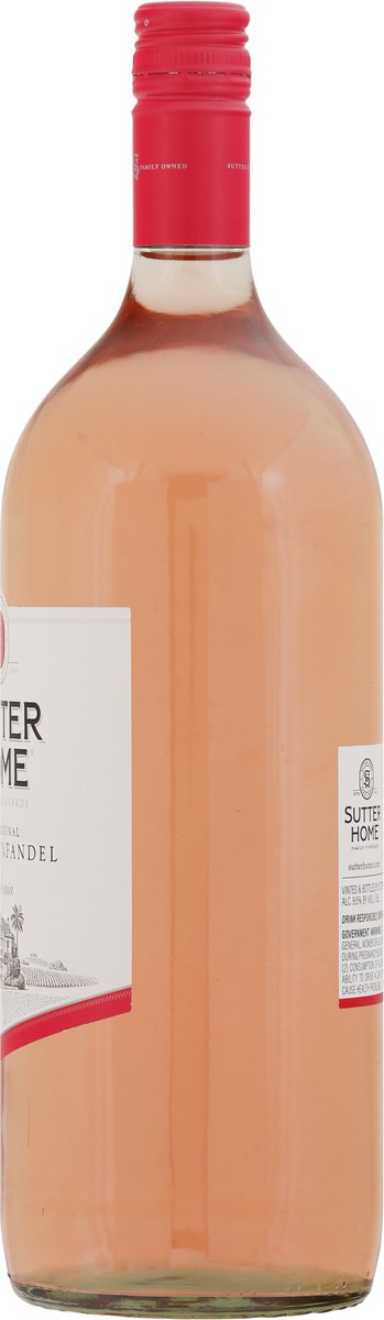 slide 3 of 12, Sutter Home White Zinfandel Wine, 1.5L Wine Bottle, 9.8% ABV, 1.50 liter