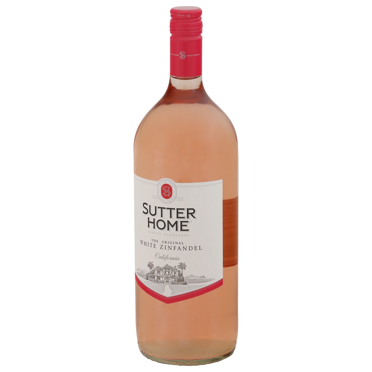 slide 7 of 12, Sutter Home White Zinfandel Wine, 1.5L Wine Bottle, 9.8% ABV, 1.50 liter