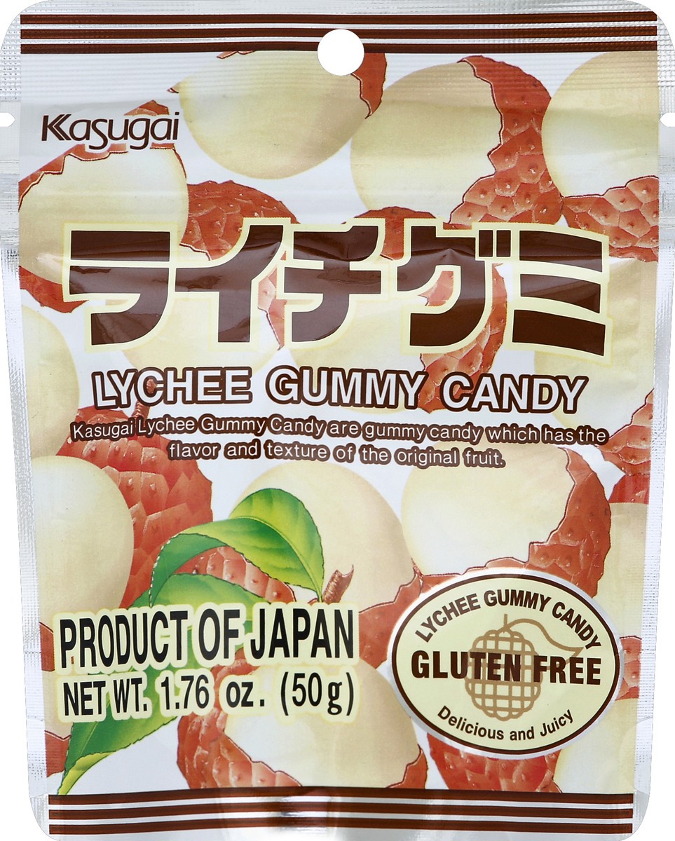 slide 2 of 2, Kasugai Lychee Gummy Candy 1.76oz, 1.76 oz