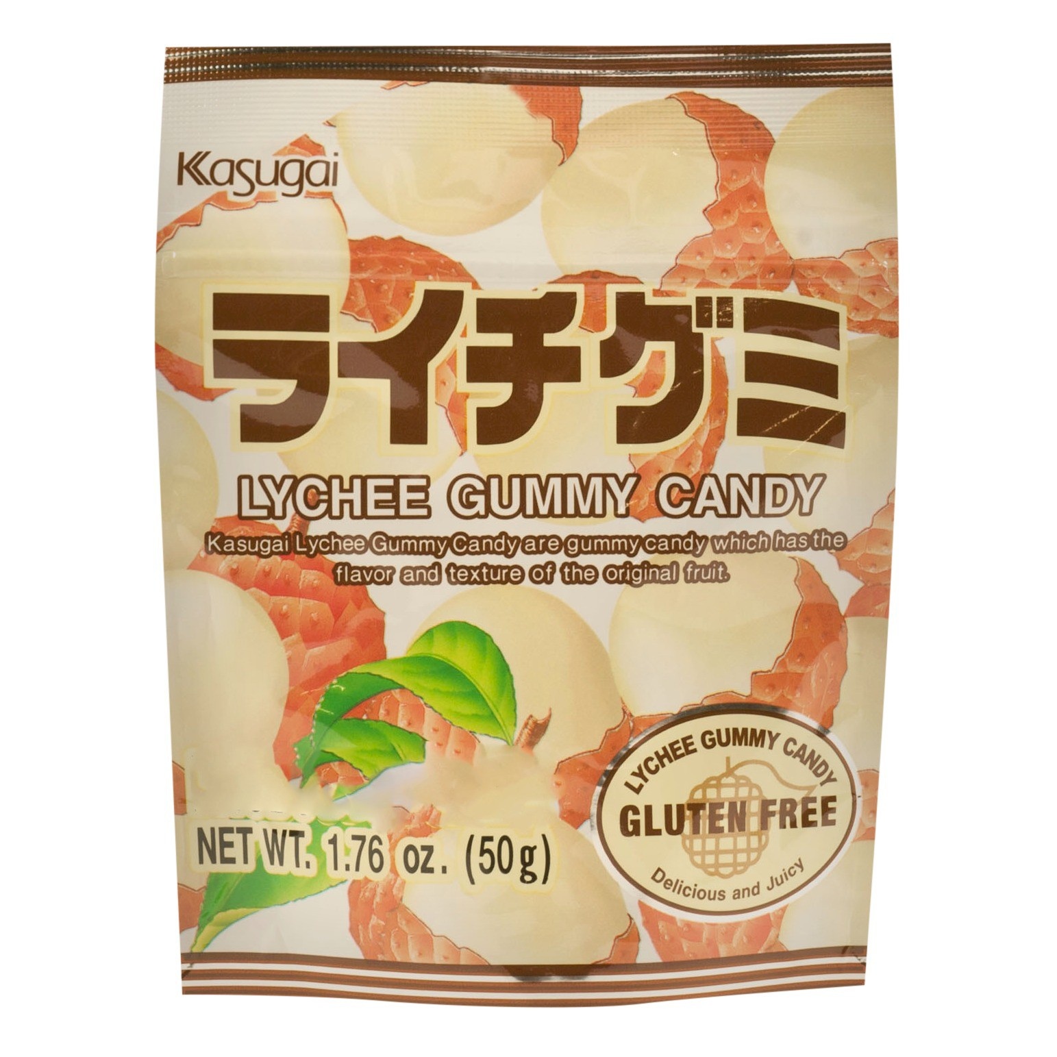 slide 1 of 2, Kasugai Lychee Gummy Candy 1.76oz, 1.76 oz