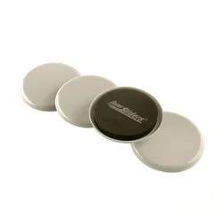 SuperSliders Super Sliders 3-1/2" Beige Round Reusable Furniture Sliders - 4 Pack