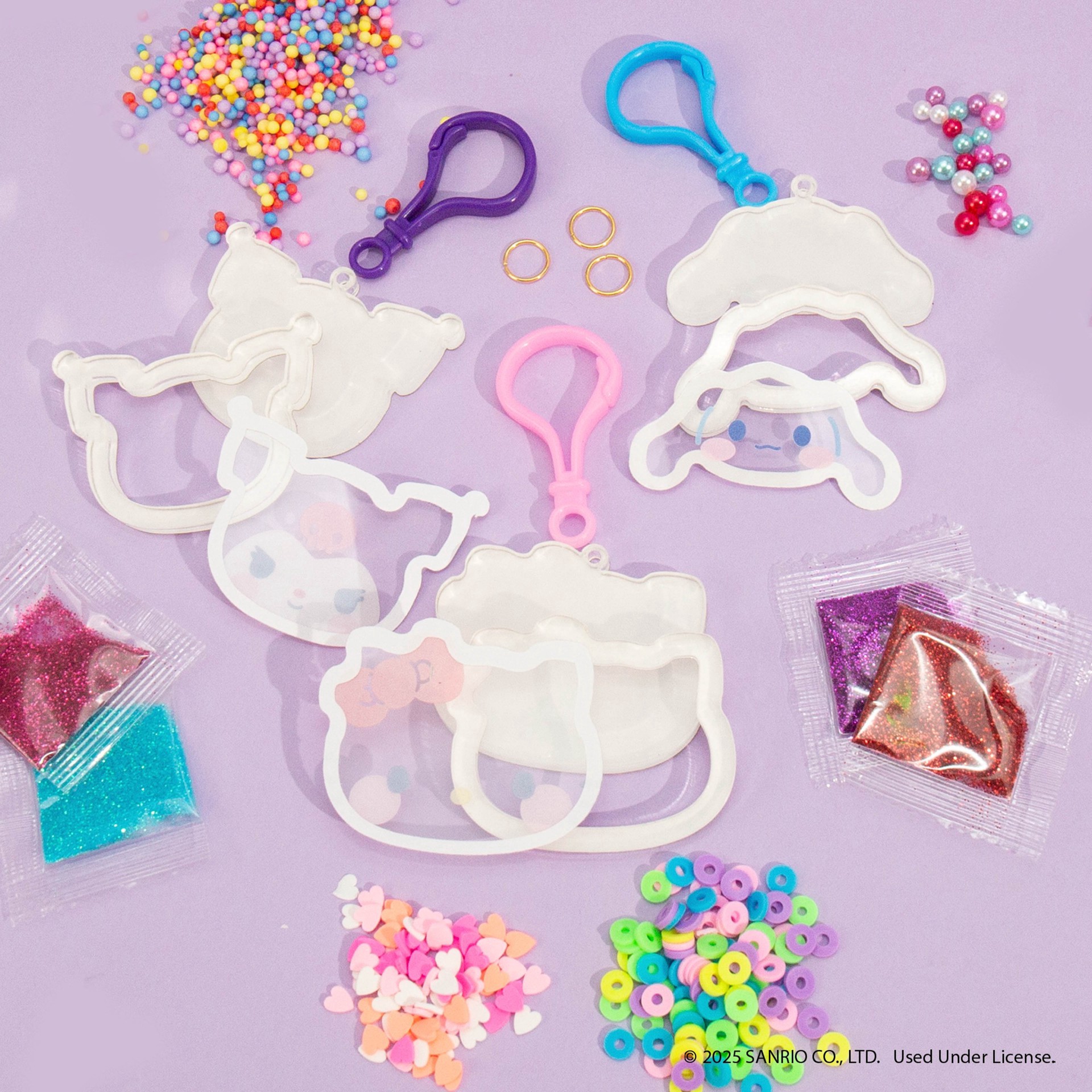 slide 2 of 5, Hello Kitty & Friends X Sweethearts Diy Shaker Keychains, 1 ct