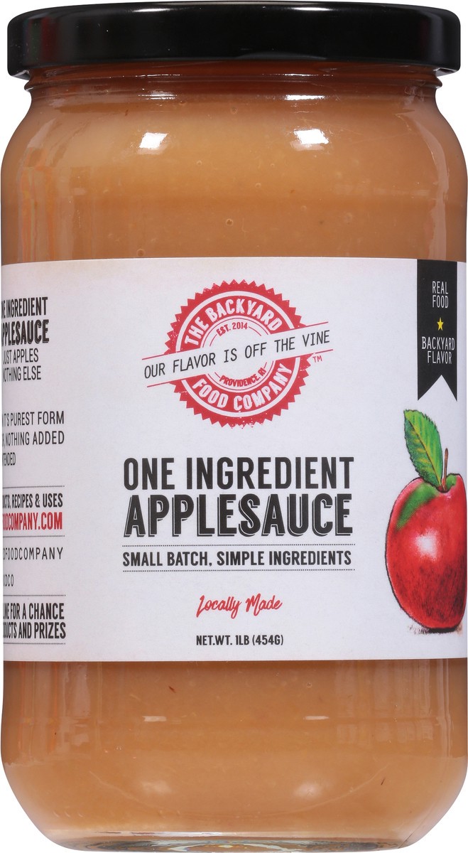 slide 5 of 9, The Backyard Food Company One Ingredient Applesauce 1 lb, 1 lb