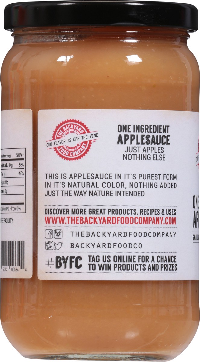slide 8 of 9, The Backyard Food Company One Ingredient Applesauce 1 lb, 1 lb