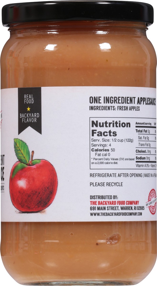 slide 2 of 9, The Backyard Food Company One Ingredient Applesauce 1 lb, 1 lb