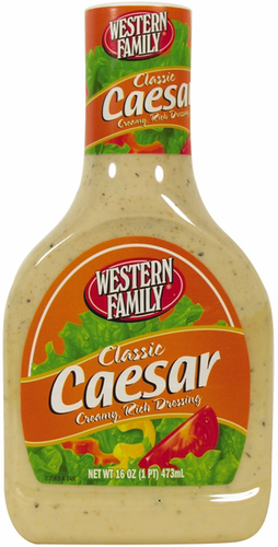 slide 1 of 1, Western Family Classic Caesar Dressing, 16 oz